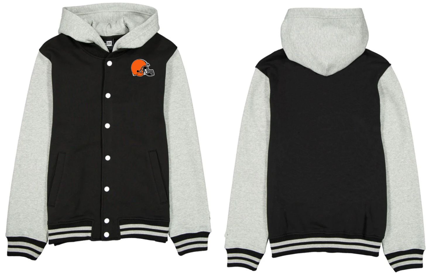 Men 2026 NFL Cleveland Browns  jacket hoodie black 01->new orleans saints->NFL Jersey